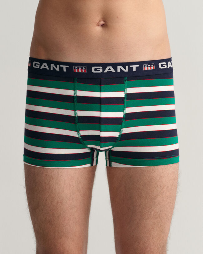 Paquete de tres b&oacute;xers de rayas Retro Shield