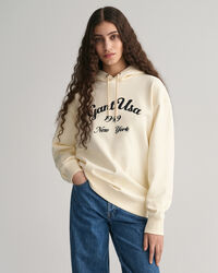 Sudadera con capucha Script Graphic