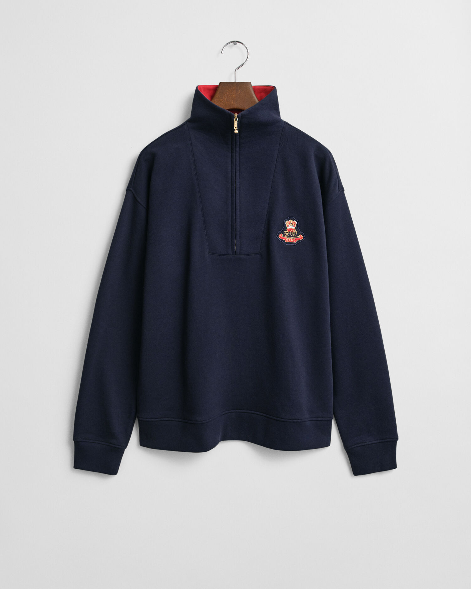 Sudadera Crest Badge con media cremallera