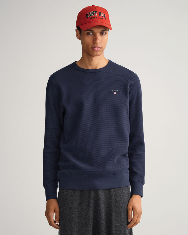 Sudadera de cuello redondo Waffle