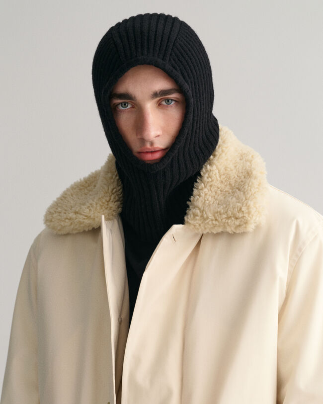 Pasamontañas de punto de lana