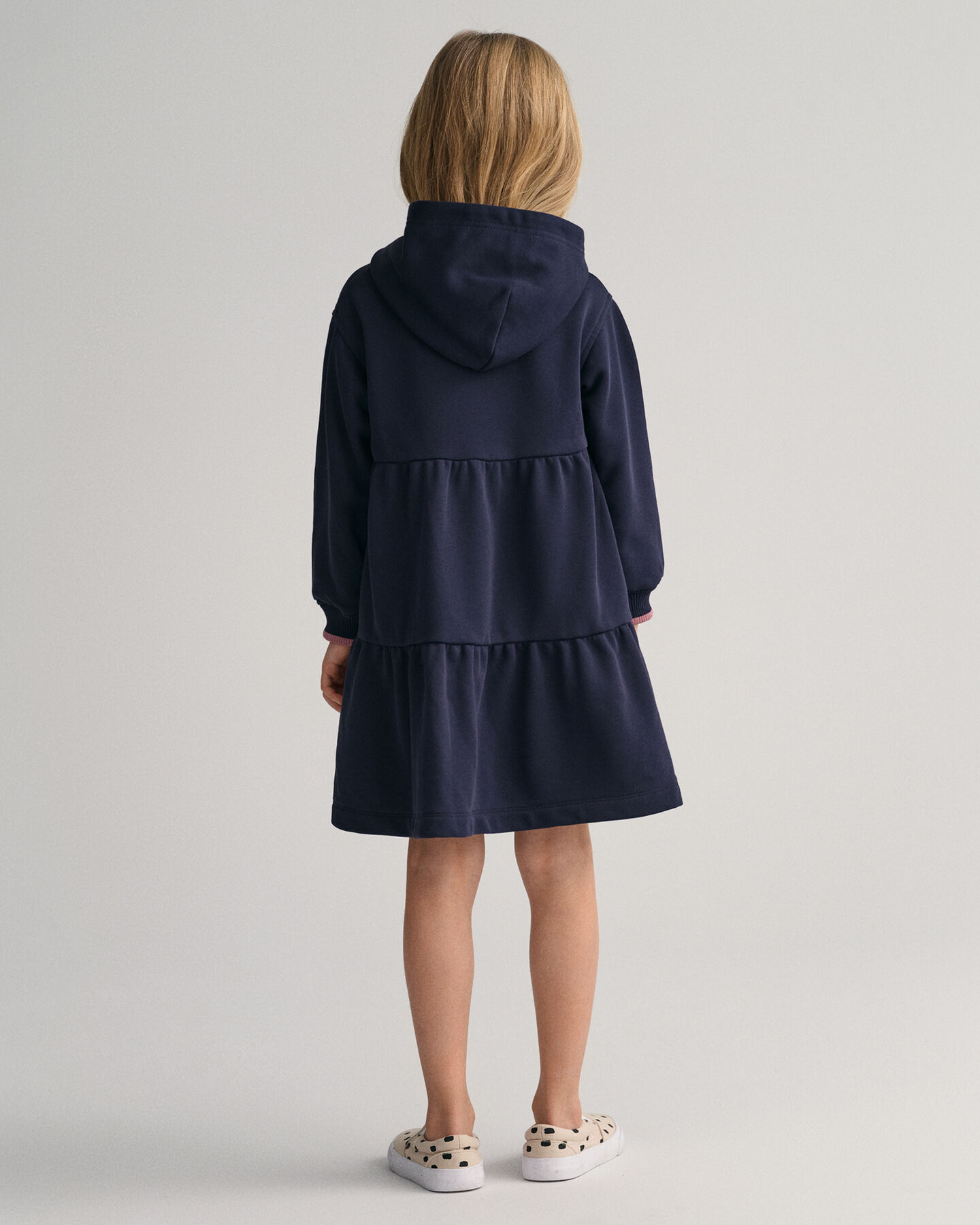Vestido estilo sudadera con capucha escalonado GANT USA Girls