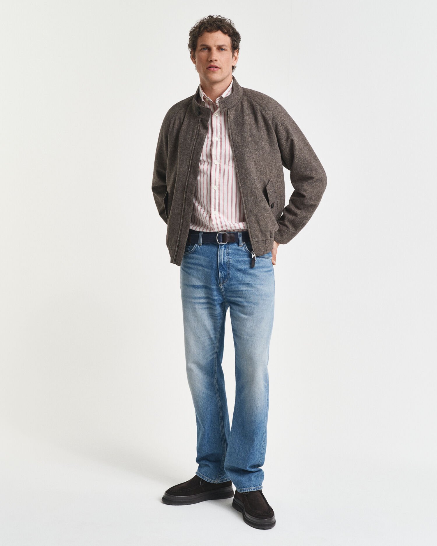 Cazadora Harrington en mezcla de lana