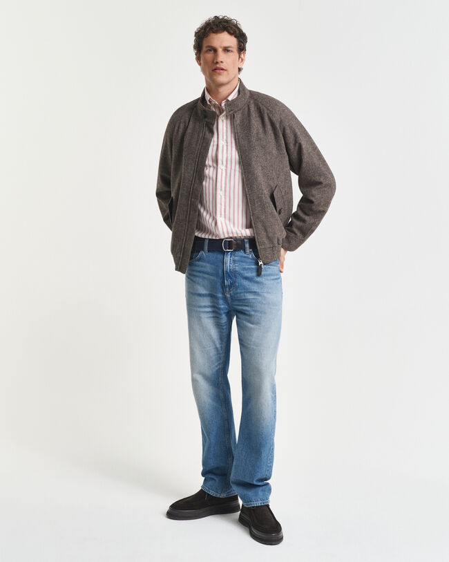 Cazadora Harrington en mezcla de lana