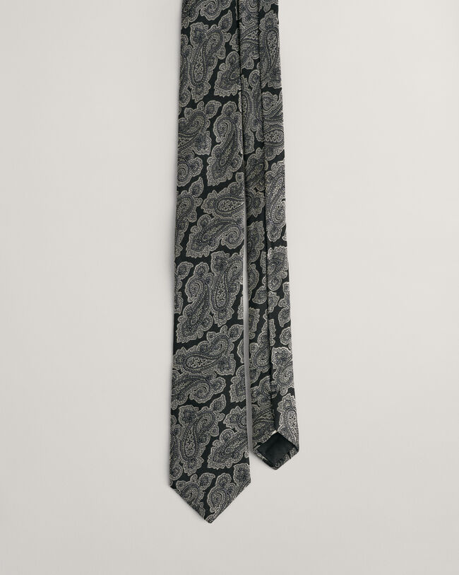 Corbata de seda  con estampado de cachemir