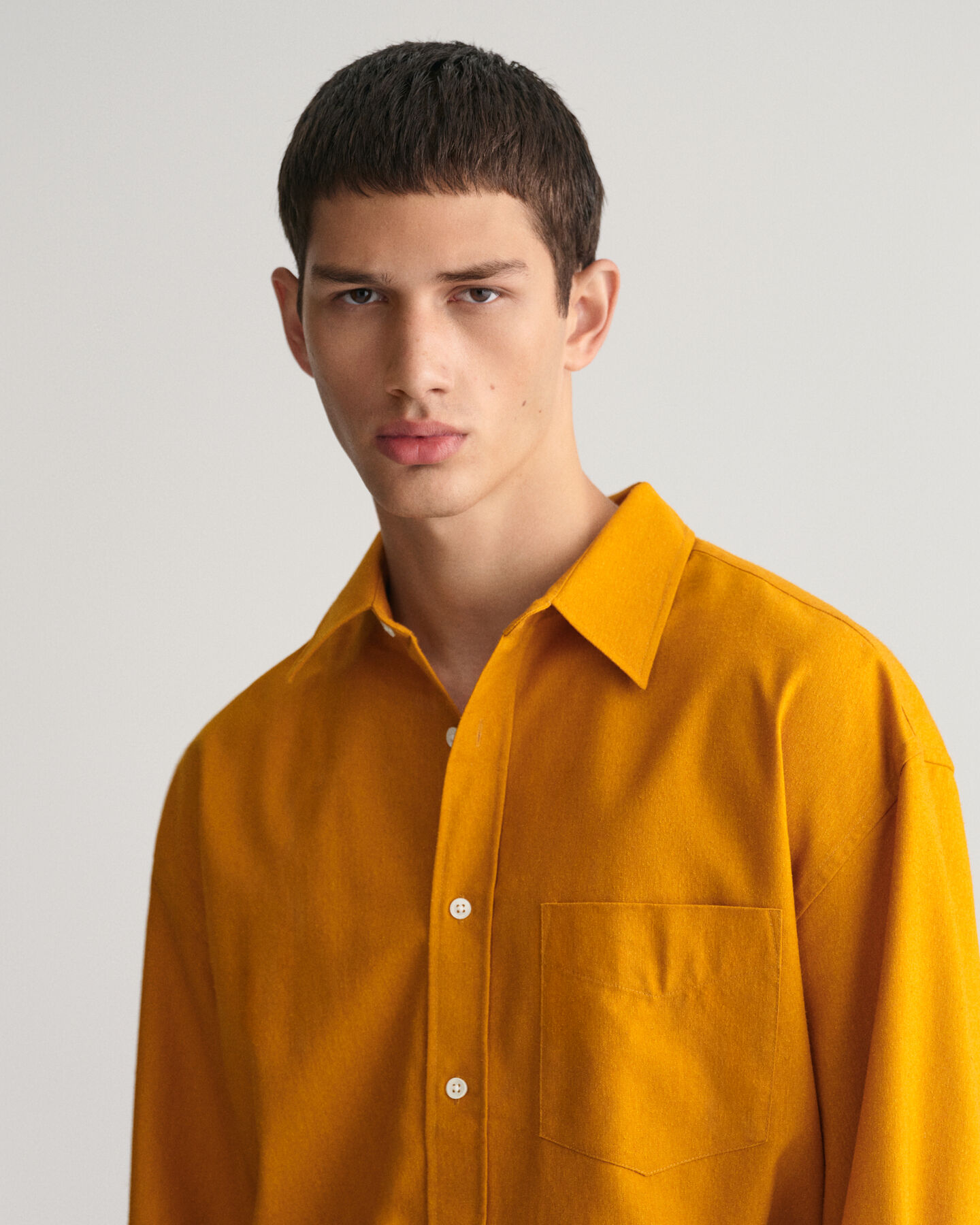 Camisa Oversized de seda Wool Nepps