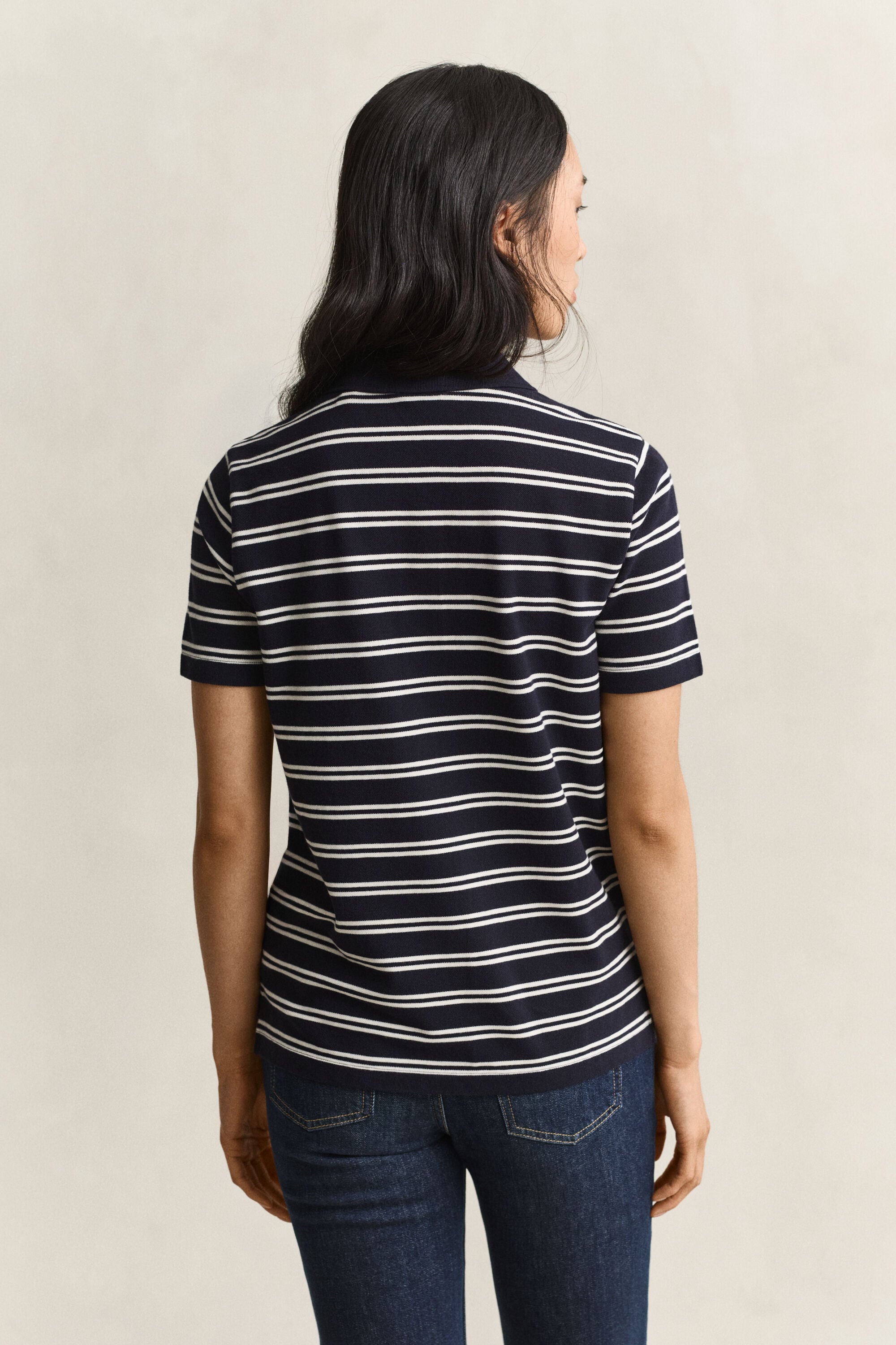 Polo de piqué a rayas