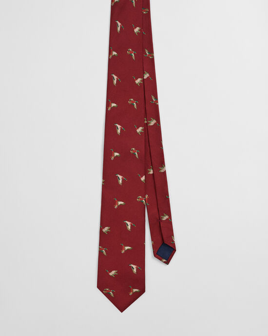 Corbata con estampado de patos