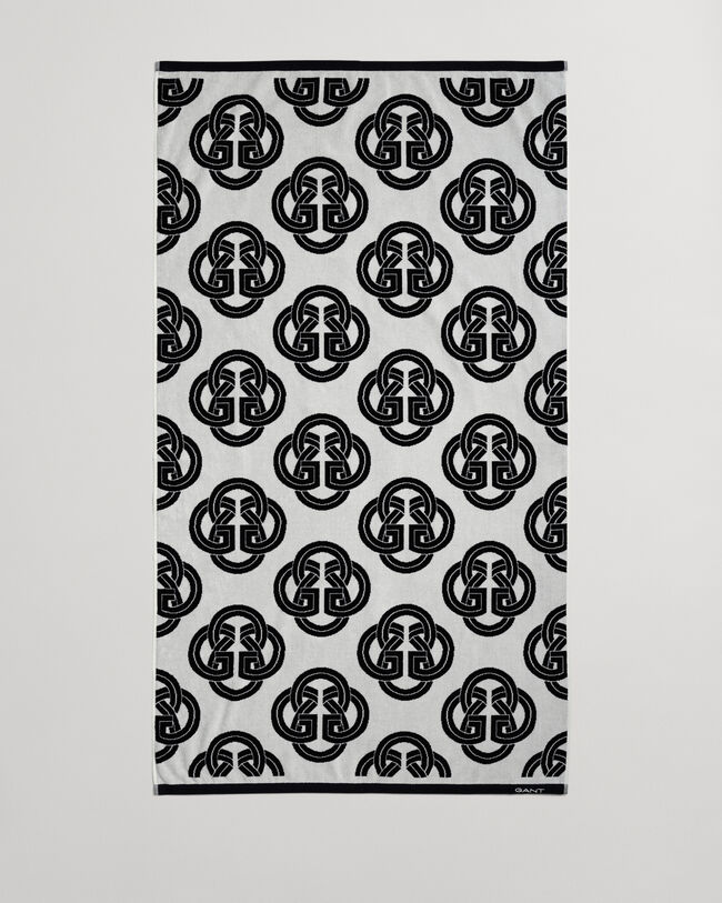 Toalla de playa con estampado Monogram