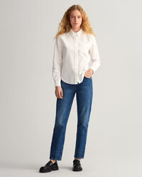 Camisa Oxford Regular Fit teñida en prenda