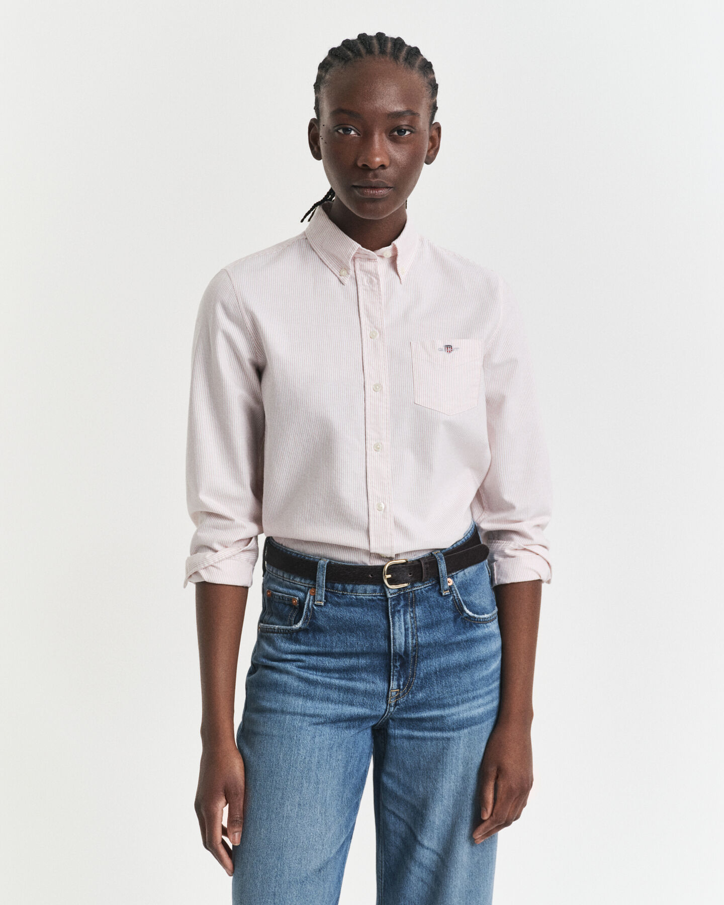 Camisa Oxford clásica de rayas Regular Fit