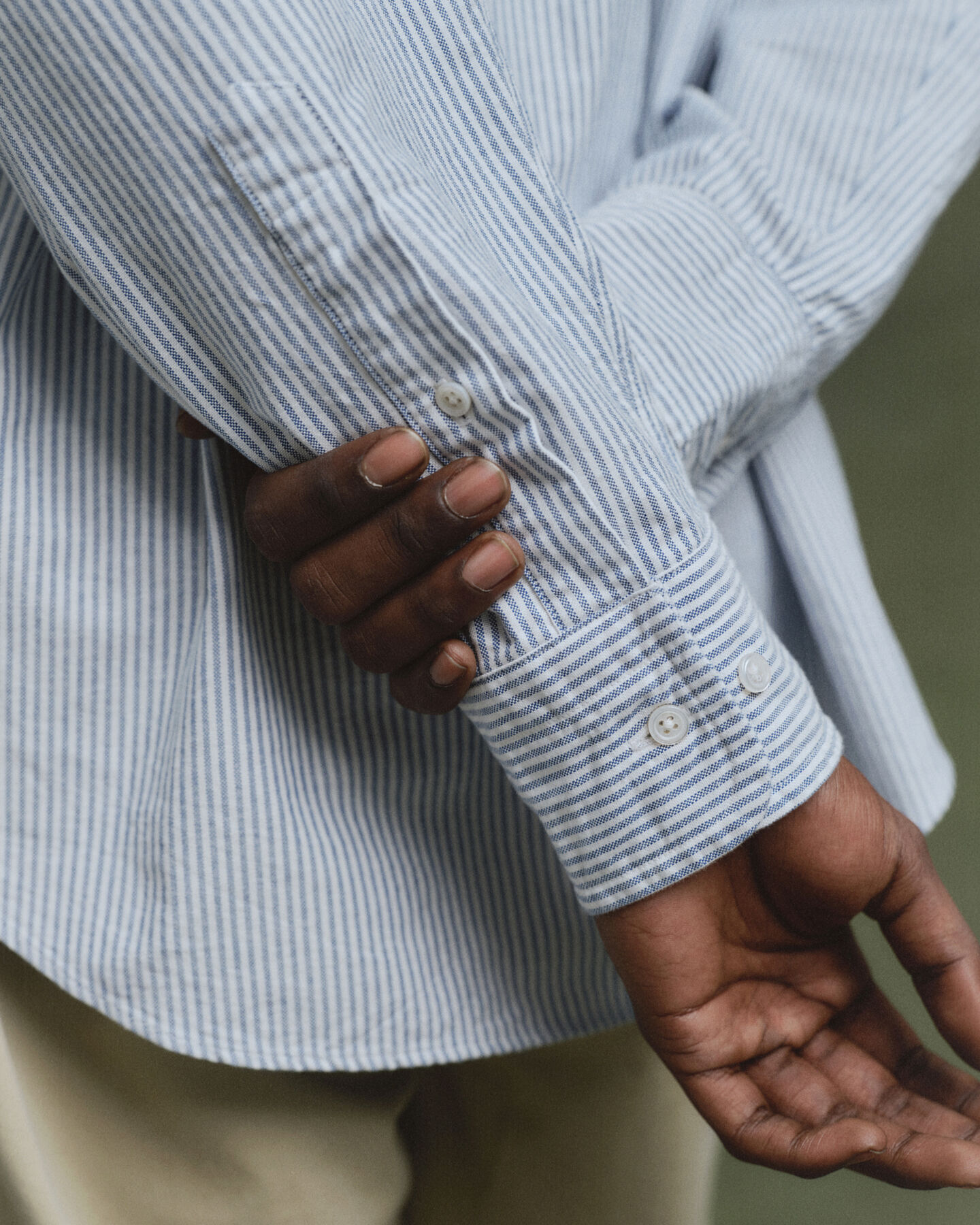 Camisa Oxford Relaxed Fit US Banker Stripe