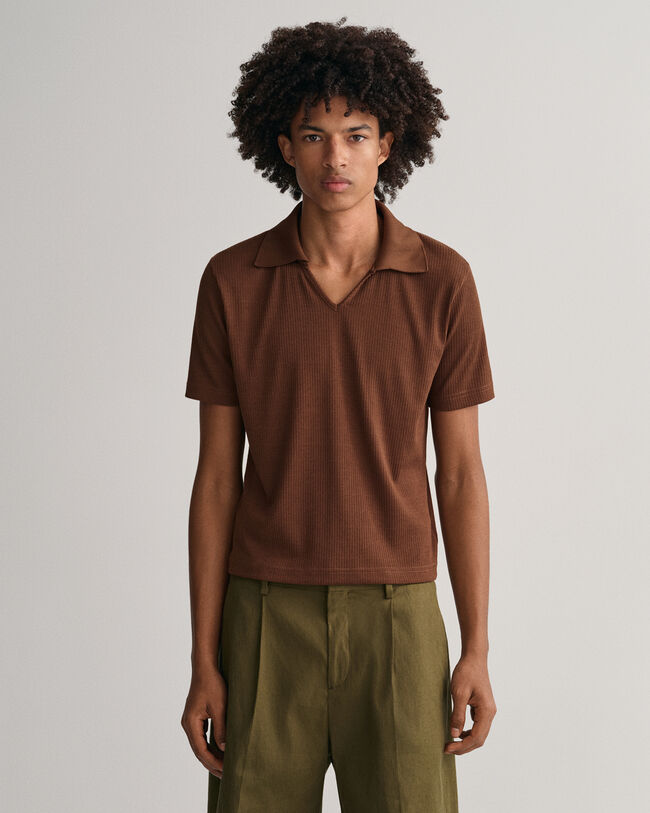 Polo de piqu&eacute; de inspiraci&oacute;n setentera