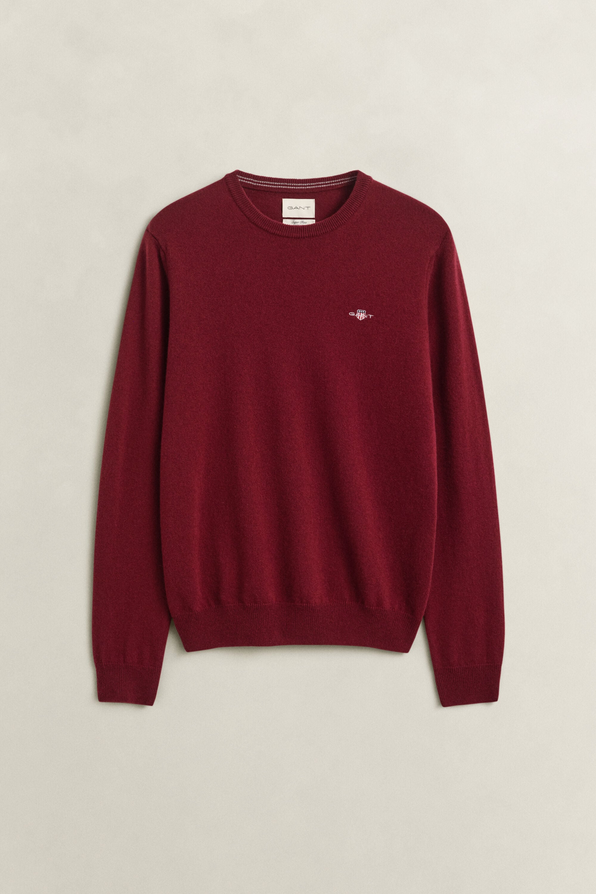 Jersey de lana de oveja con cuello redondo