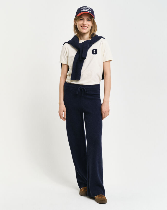 Pantalones de punto de lana