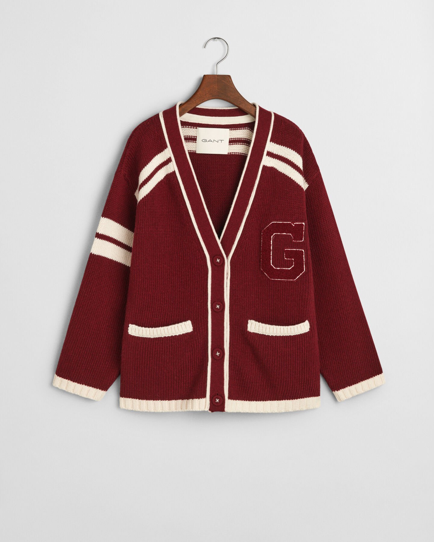 Cárdigan con cuello de pico GANT Varsity