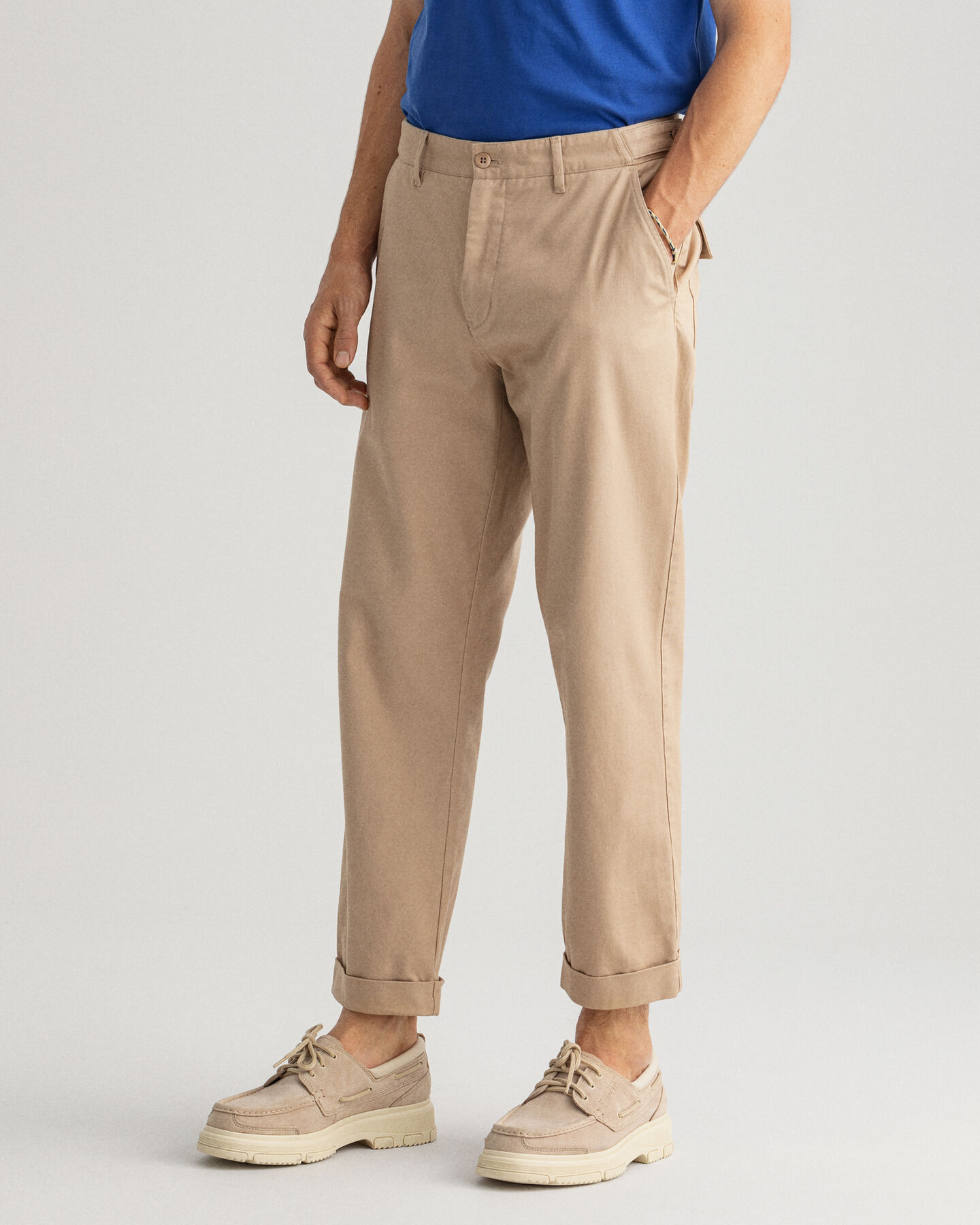 Pantalones chinos Tapered de algod&oacute;n