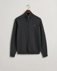 Jersey de lana de oveja muy fina con media cremallera