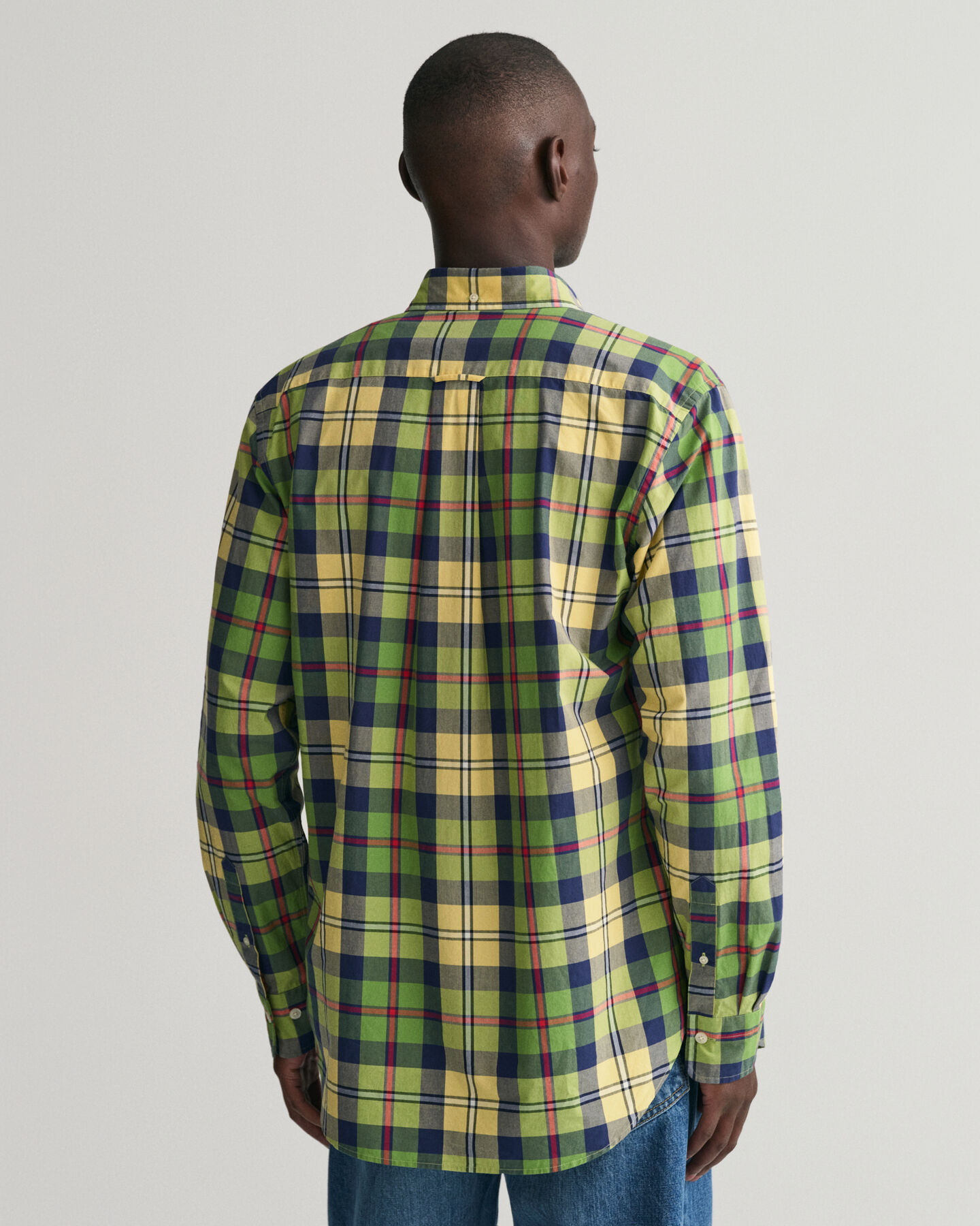 Camisa Regular Fit de popelina a cuadros de tama&ntilde;o grande