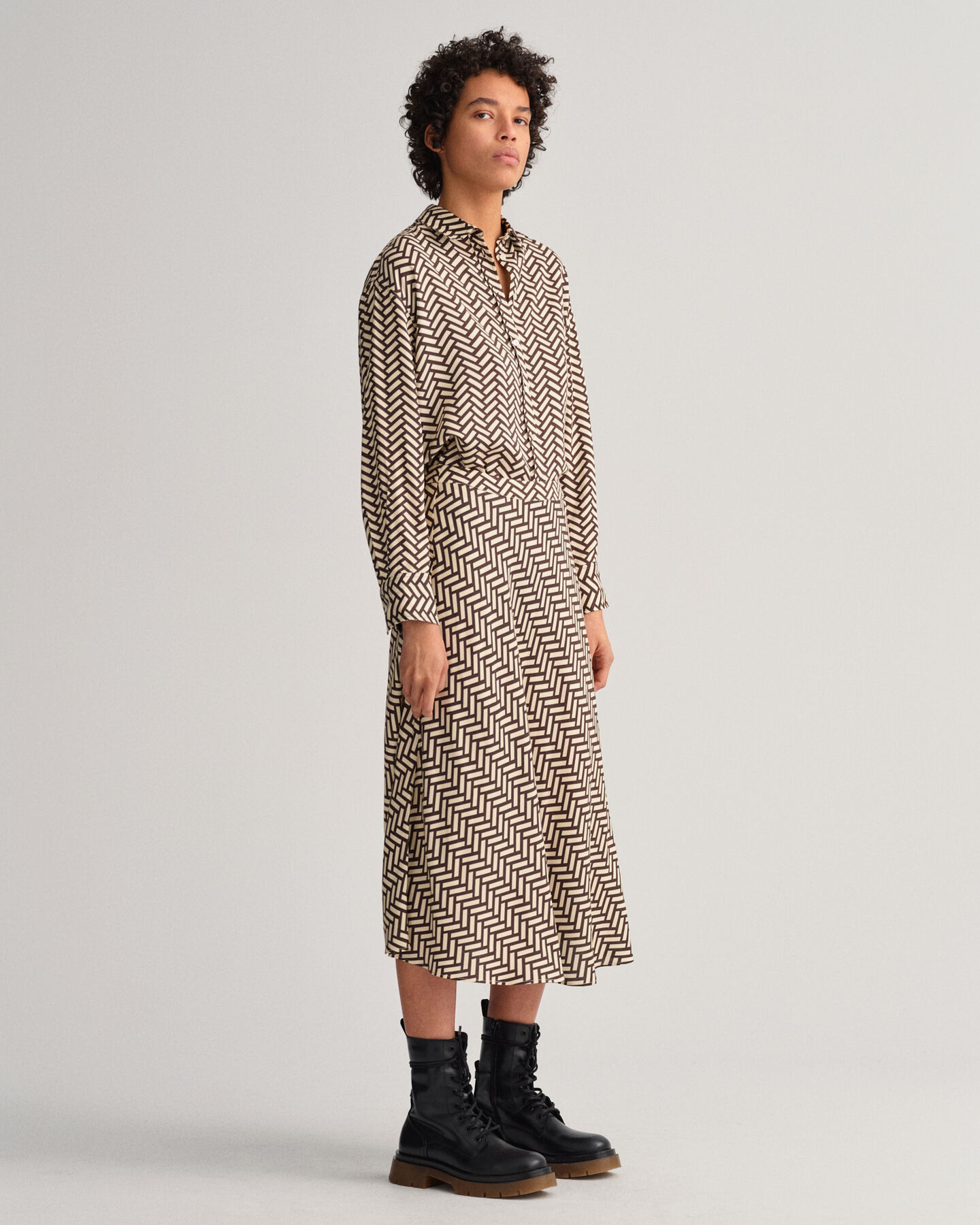 Camisa Relaxed Fit Geometric