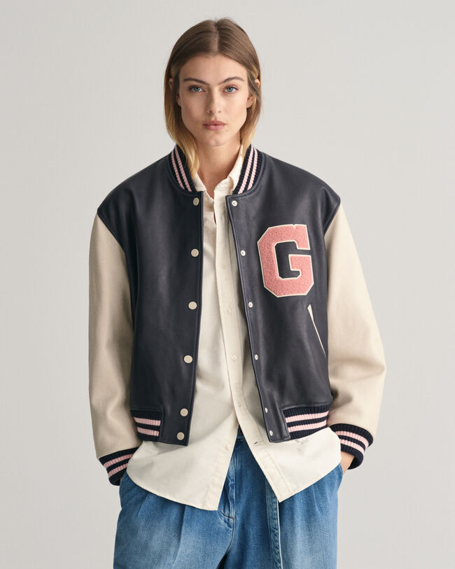 GANT Varsity Jacket de piel