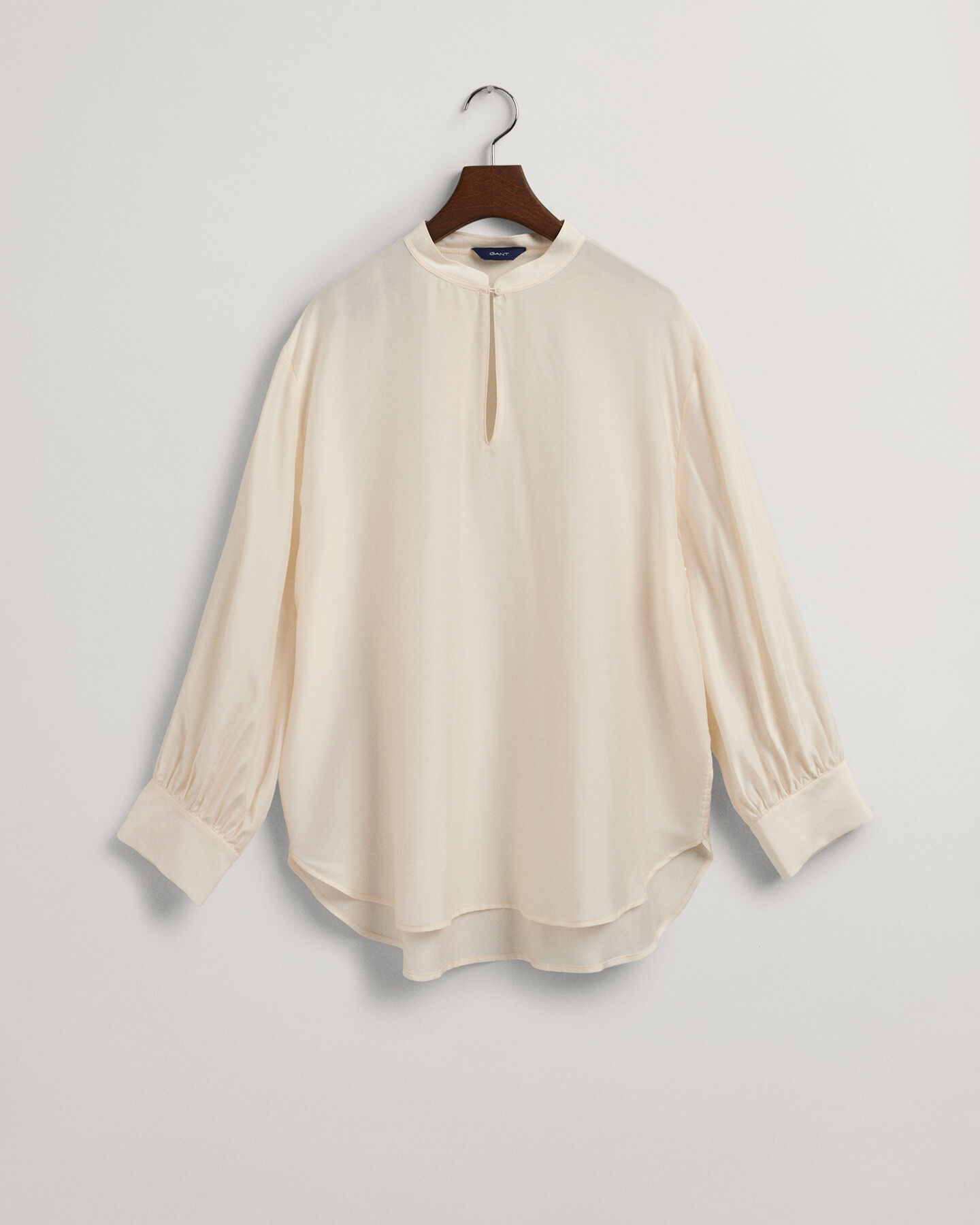 Blusa Popover de seda y lyocell