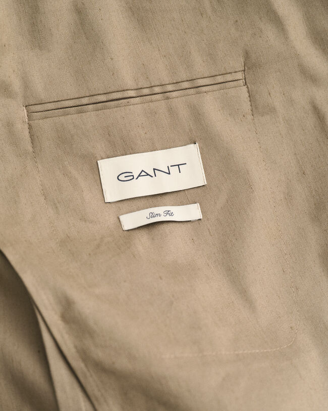 Americana de traje en algod&oacute;n y lino