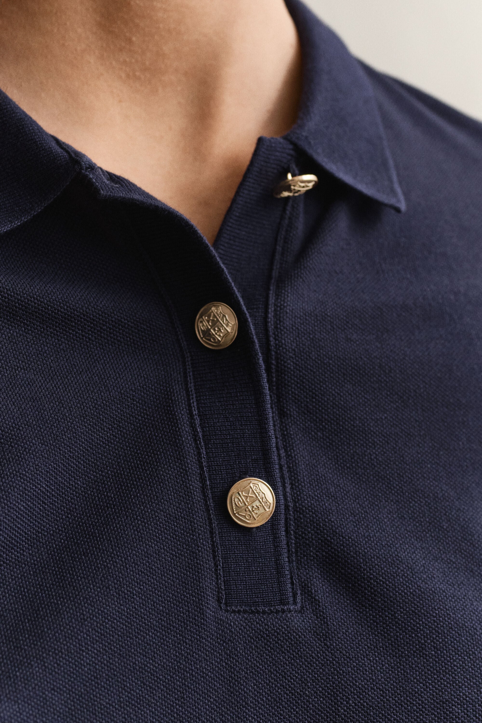 Polo de manga larga de piqué