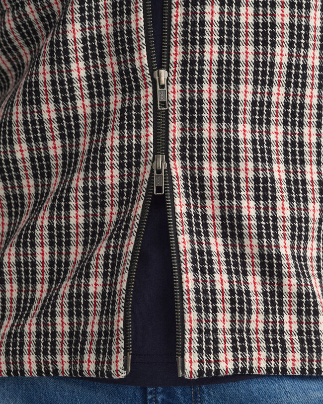 Camisa Relaxed Fit en sarga gruesa con cremallera