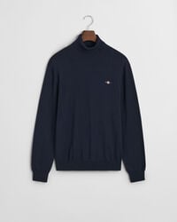 Jersey de algodón y lana con cuello de cisne