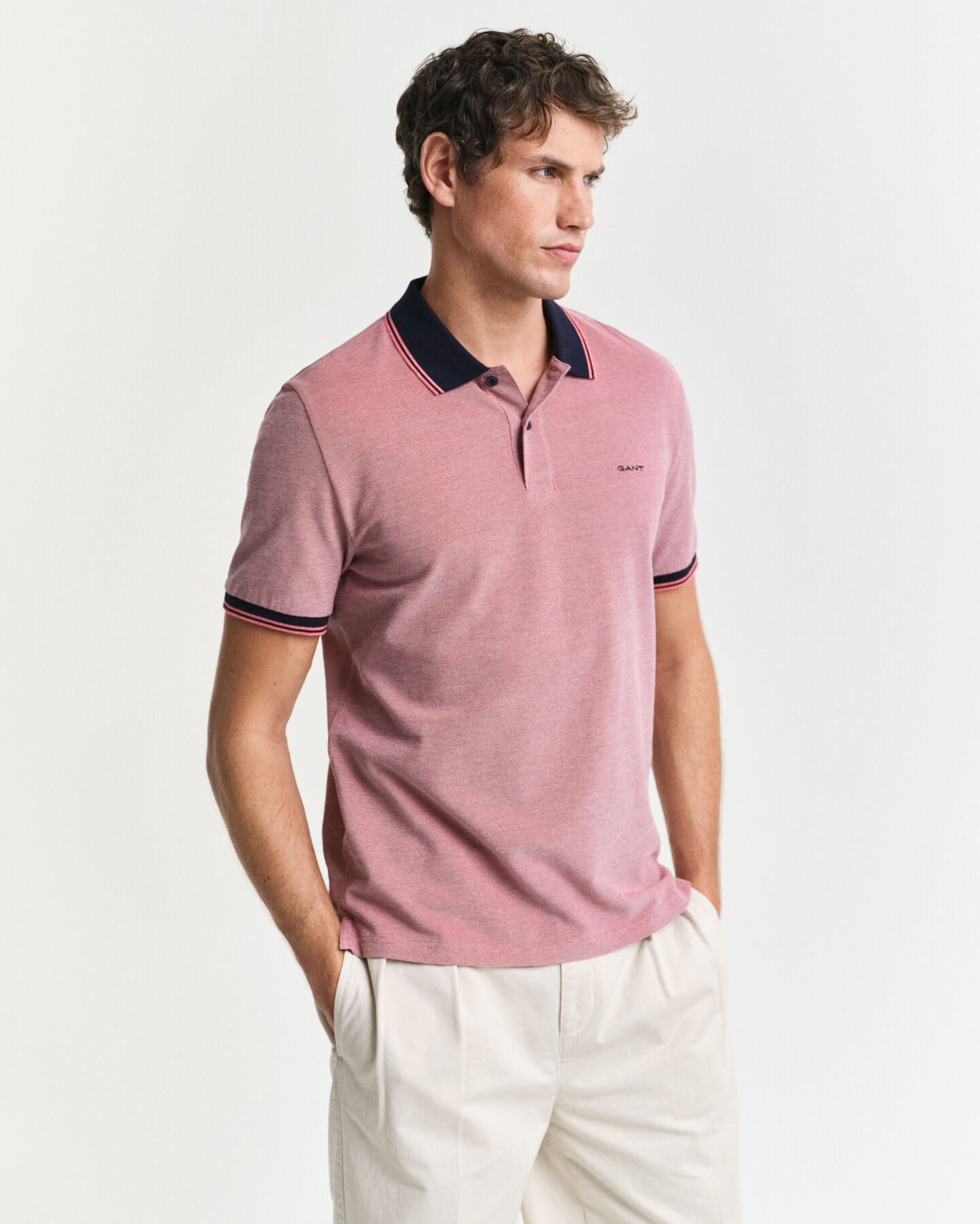 Polo de piqu&eacute; Oxford en cuatro colores