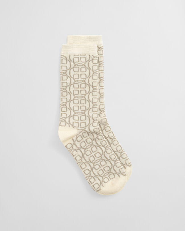 Calcetines con diseño de monograma