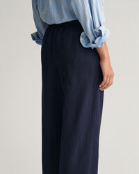 Pantalones Relaxed Fit en mezcla de lino Pull-On