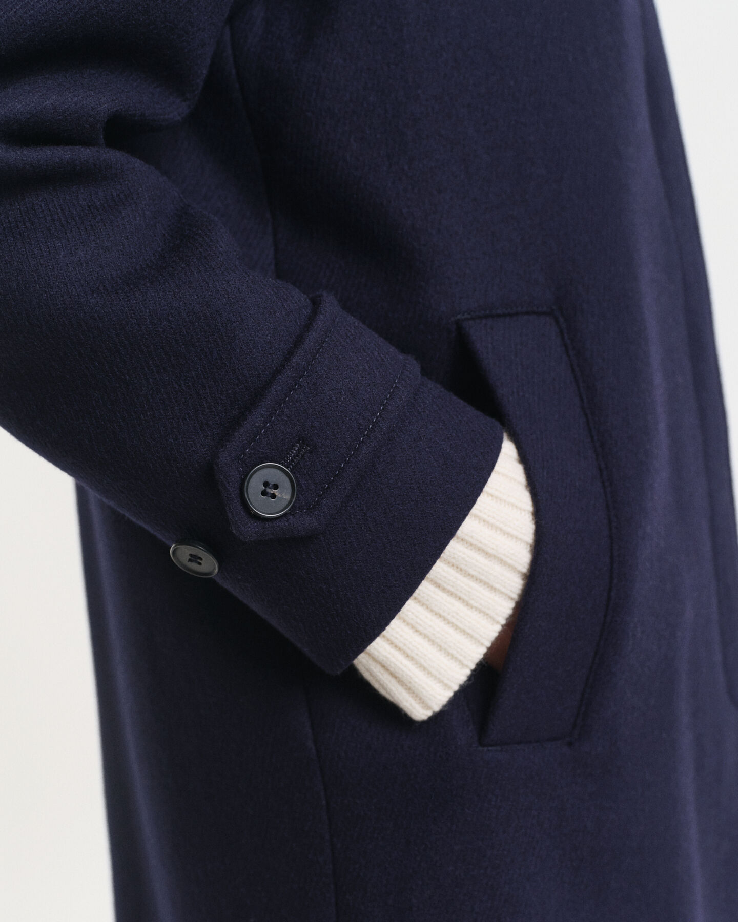 Gabán en mezcla de lana