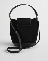 Bolso bombonera de ante