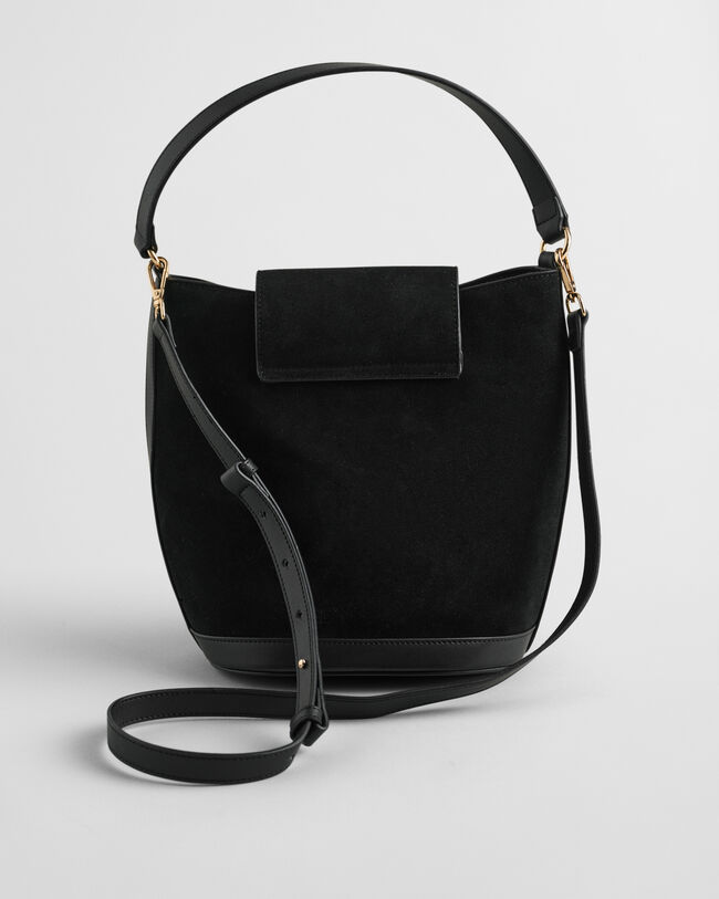 Bolso bombonera de ante