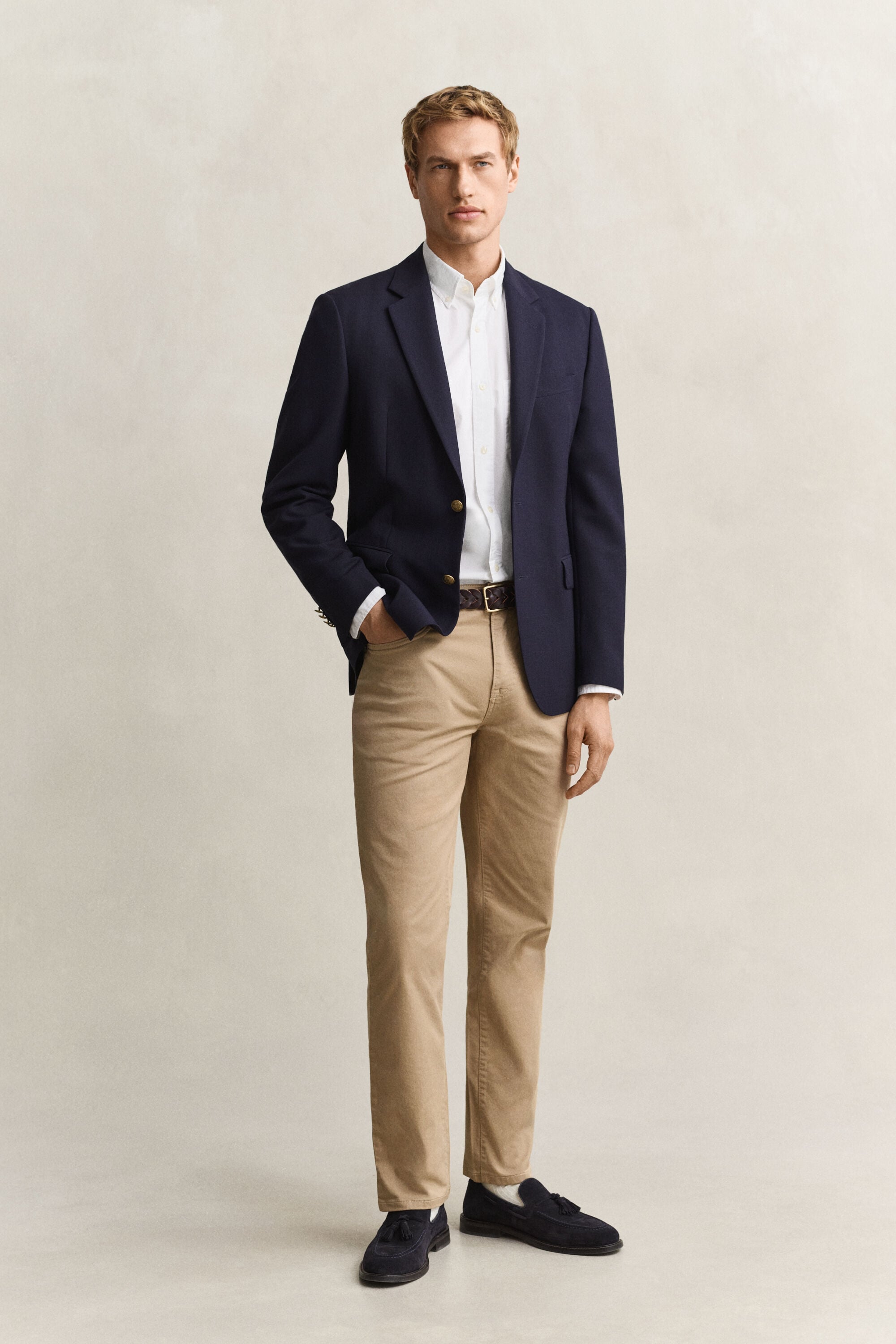 Camisa de popelina Regular Fit clásica