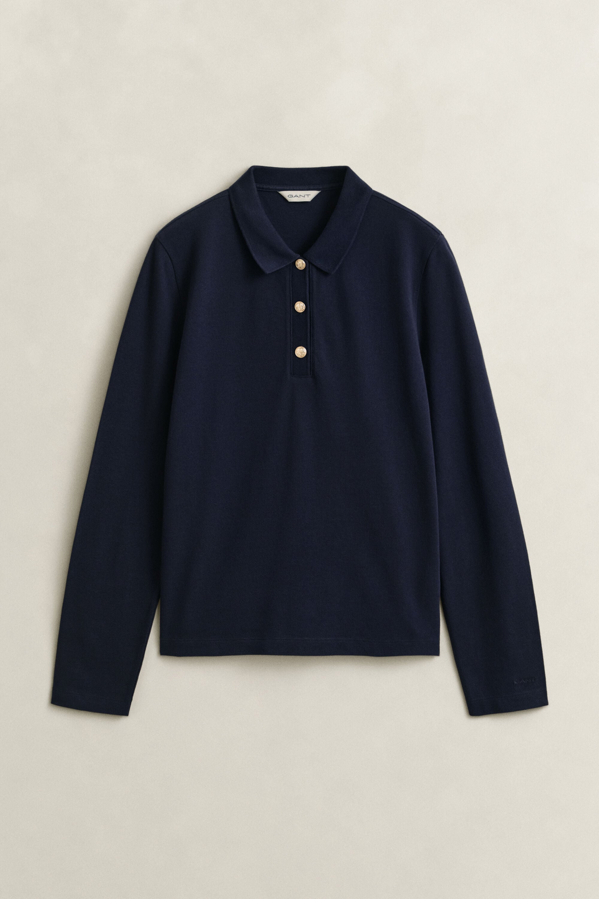 Polo de manga larga de piqué