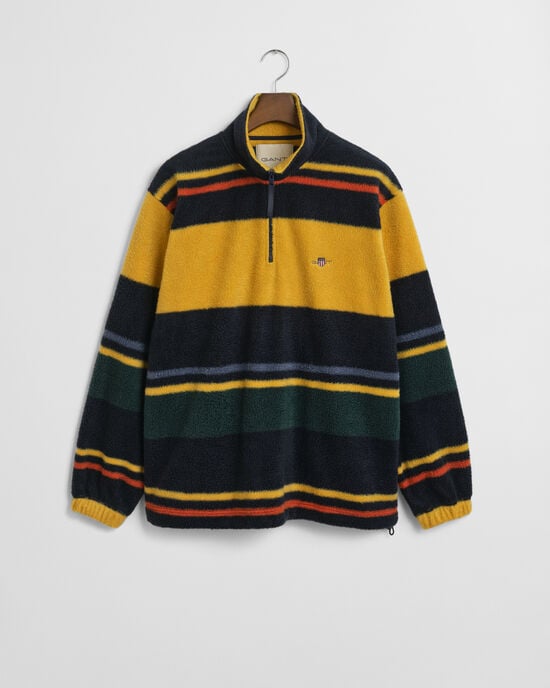 Sudadera polar a rayas