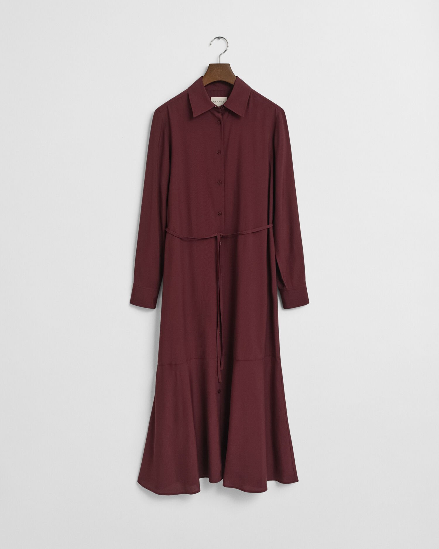 Vestido camisero midi de viscosa