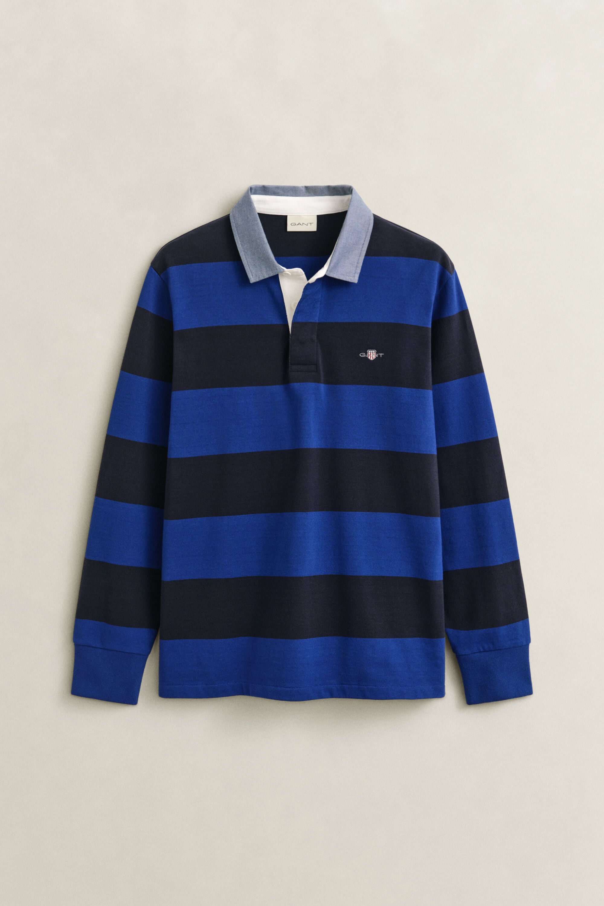 Heavy Rugger a rayas con cuello de cambray