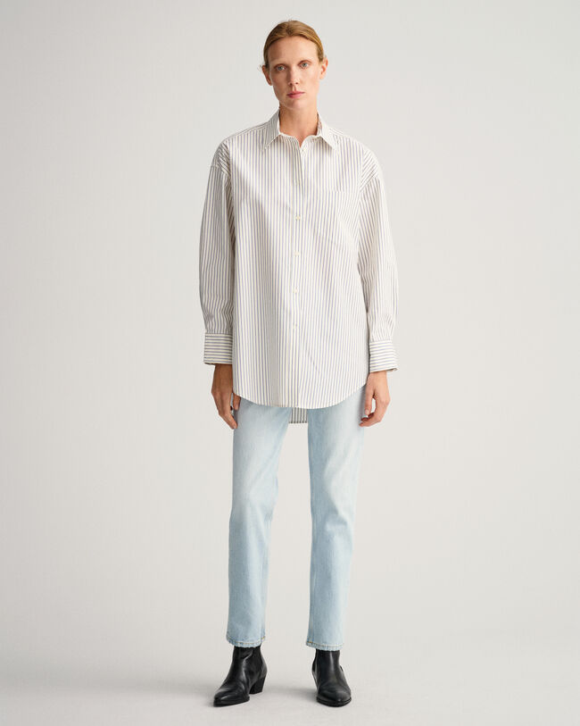 Camisa extragrande de raya diplomática