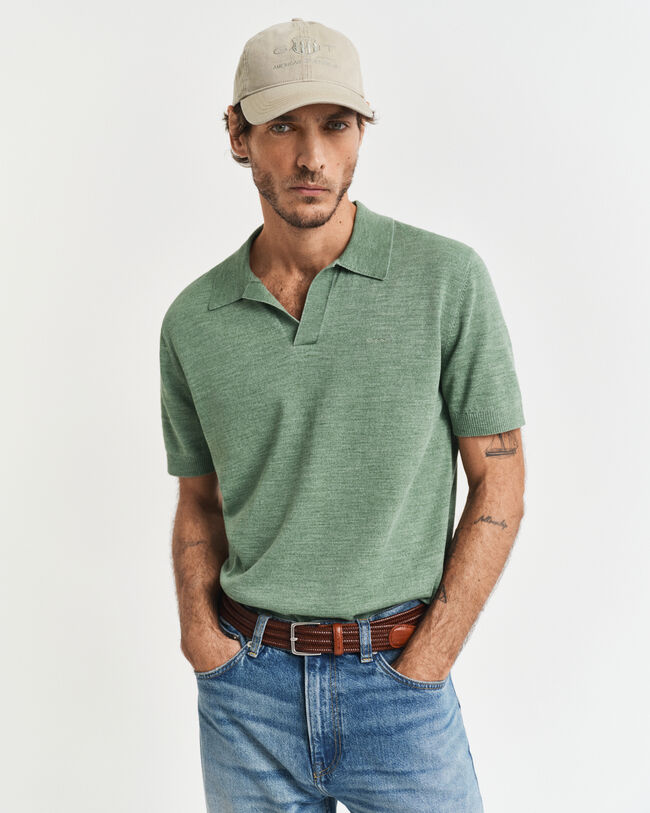 Jersey tipo polo Sunfaded de manga corta