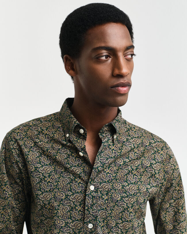 Camisa con estampado de cachemir Regular Fit