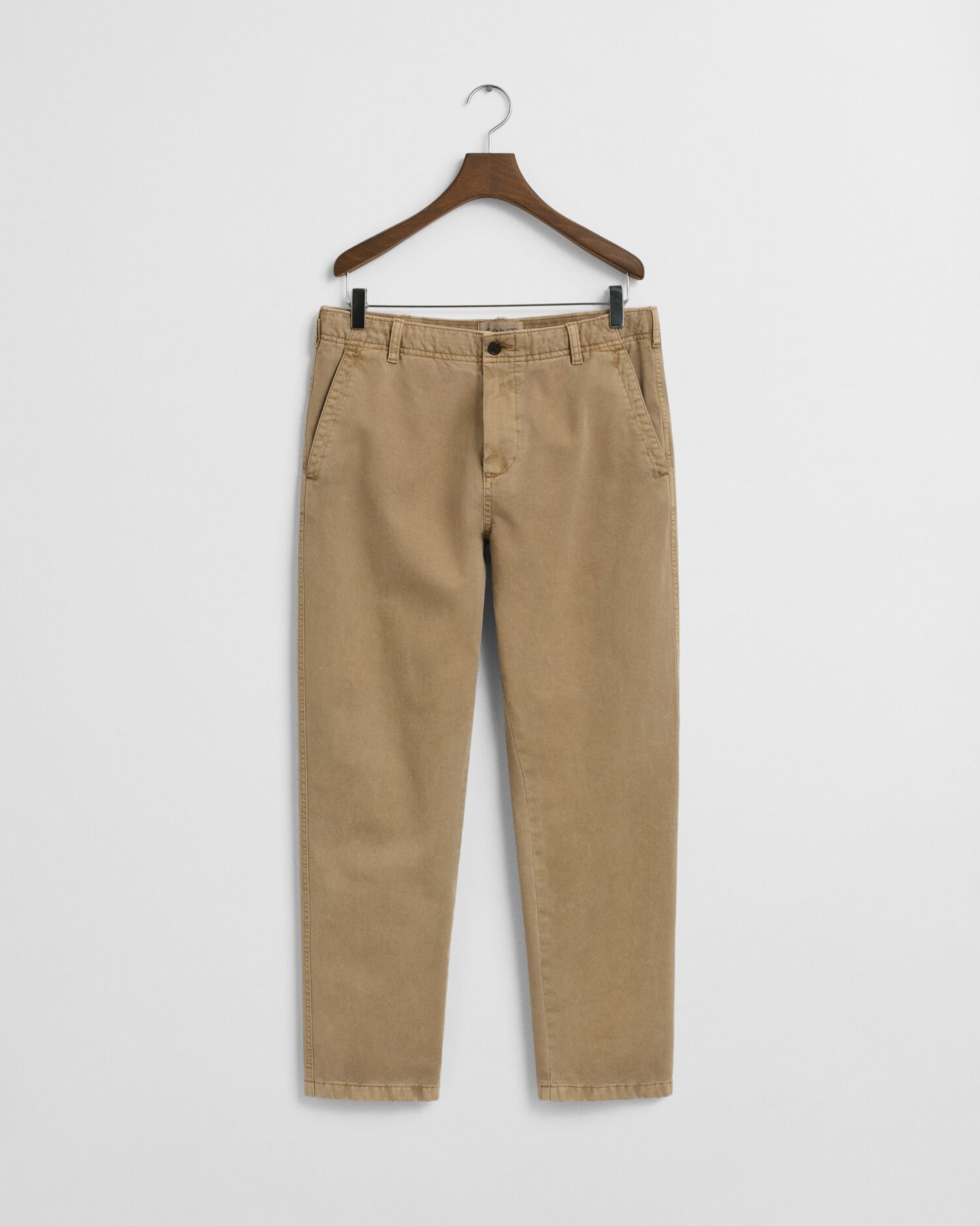 Pantalones chinos Regular Fit de tejido excedente ajustados en el bajo