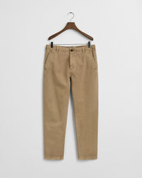 Pantalones chinos Regular Fit de tejido excedente ajustados en el bajo