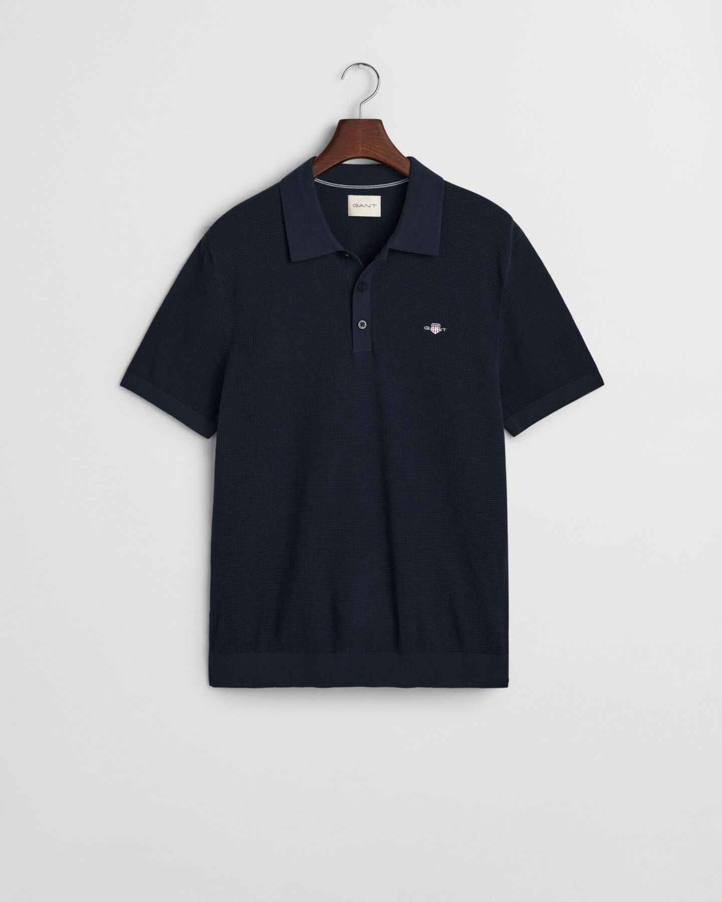 Polo de algodón Micro Textured