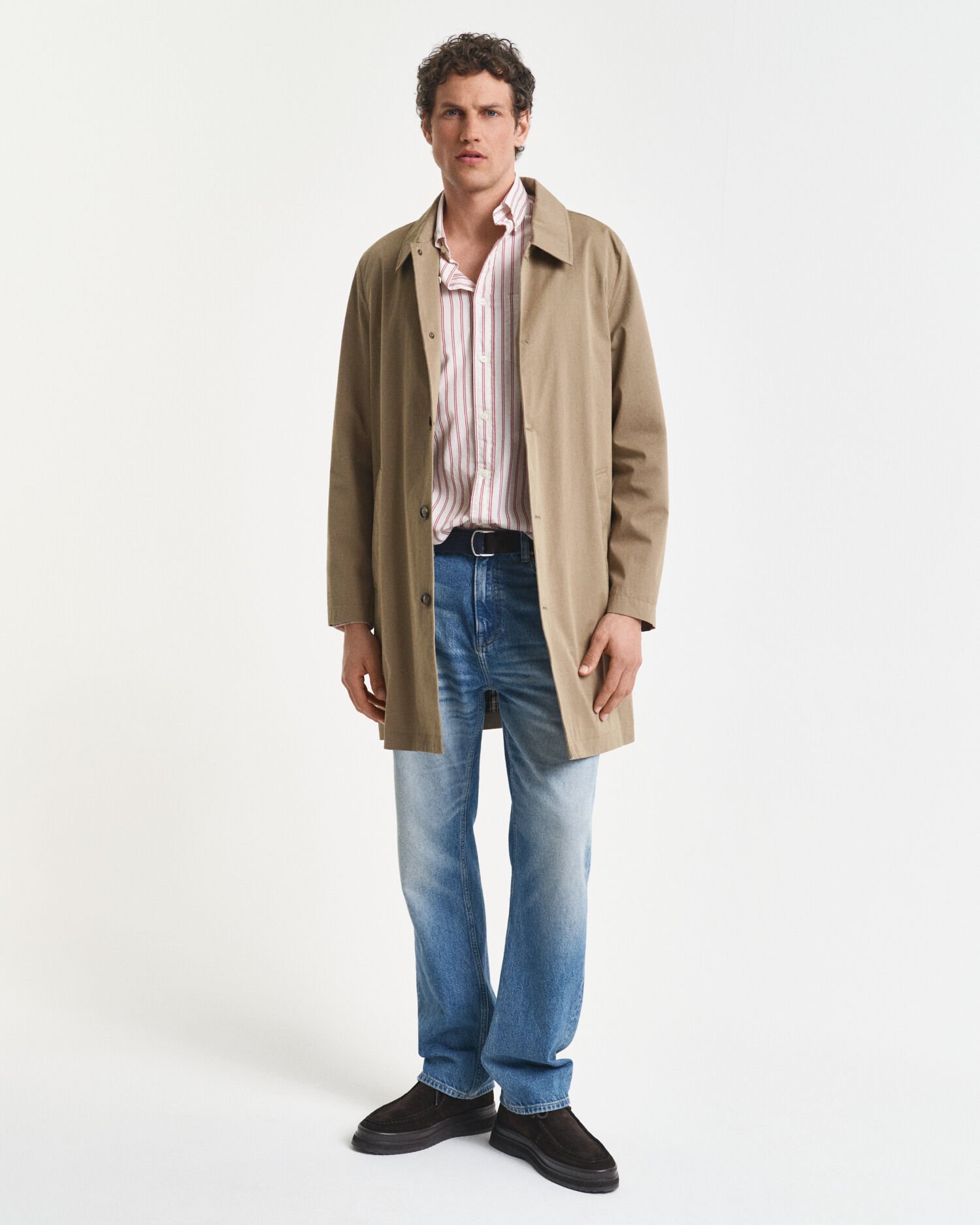 Camisa Regular Fit de popelina a rayas Archive