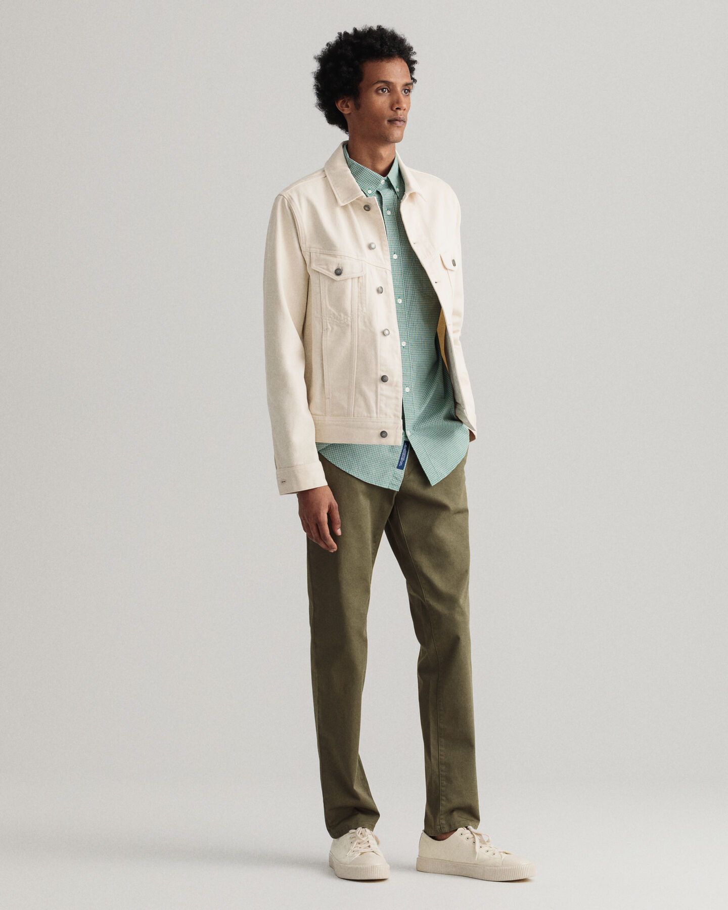 Pantalones chinos Slim Fit de sarga Hallden