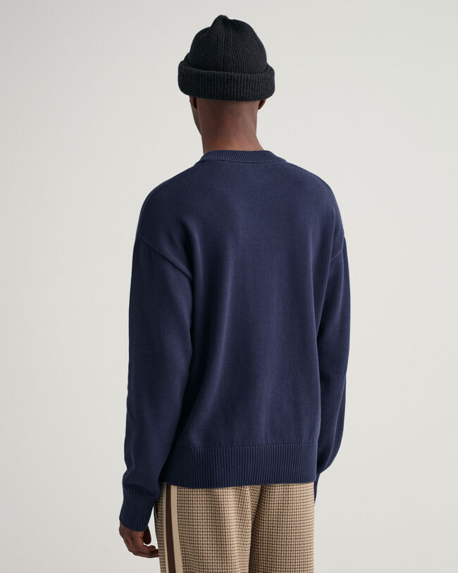 Jersey de cuello redondo en algod&oacute;n Supima